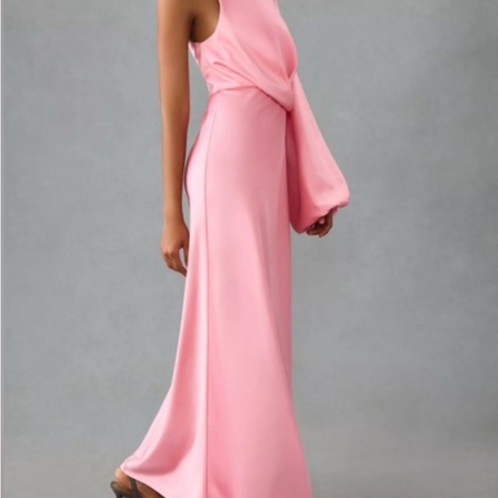 Significant Other One-Sleeve Column Dress in pink size 6